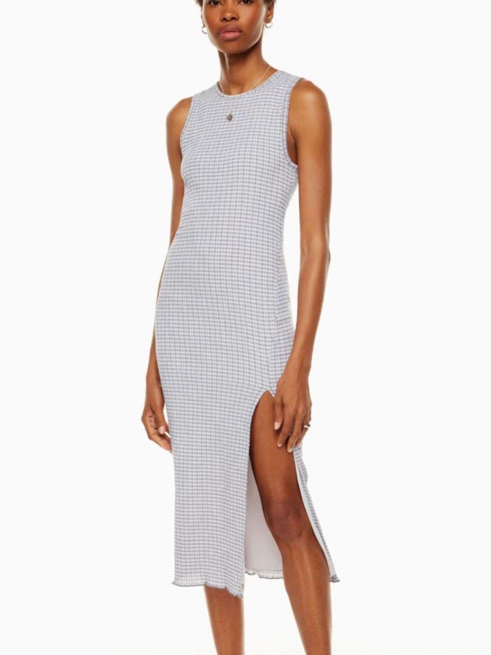 Aritzia Wilfred Sleeveless Side-Slit Midi Dress
